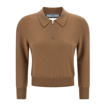 Wool polo shirt