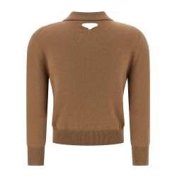 Wool polo shirt