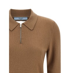 Wool polo shirt