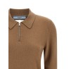 Wool polo shirt