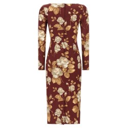 Rose print dress