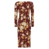 Rose print dress