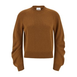 Curved sleeve sweater