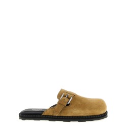 Suede sabots