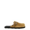 Suede sabots