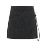 'Zipped Caviar Mini' skirt