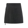'Zipped Caviar Mini' skirt