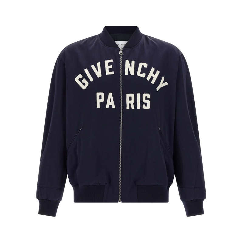 Logo bomber jacket