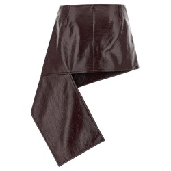 'Fold Vinyl Mini' skirt