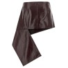 'Fold Vinyl Mini' skirt