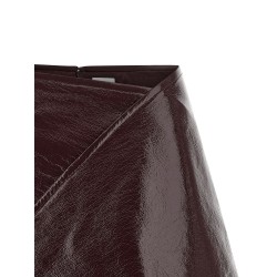 'Fold Vinyl Mini' skirt