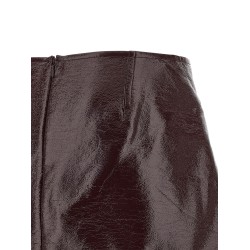 'Fold Vinyl Mini' skirt