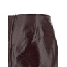 'Fold Vinyl Mini' skirt