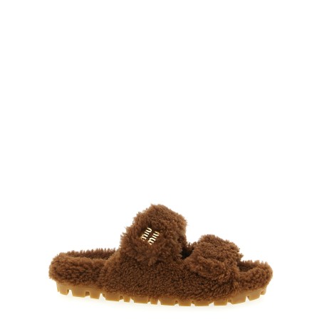 Shearling sandals