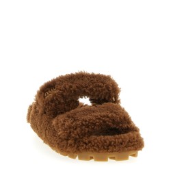 Shearling sandals