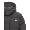 Logo patch down jacket
