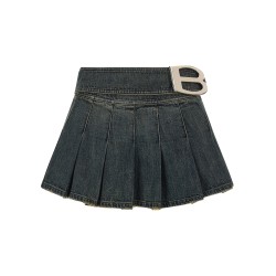 'Buckle Pleated' skirt