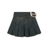 'Buckle Pleated' skirt