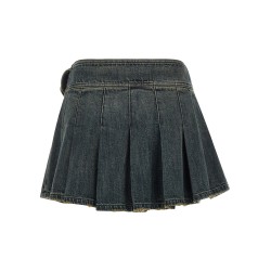 'Buckle Pleated' skirt