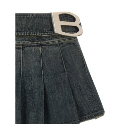 'Buckle Pleated' skirt