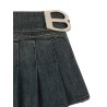 'Buckle Pleated' skirt