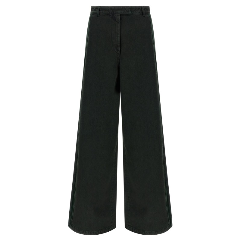 Velvet insert jeans