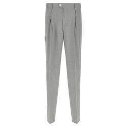 Mélange wool pants