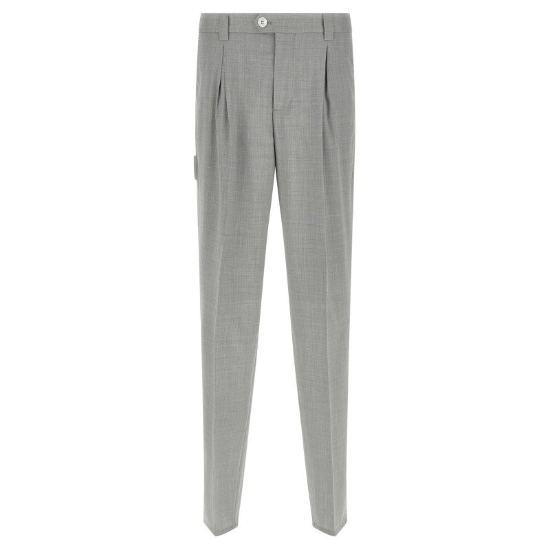 Mélange wool pants