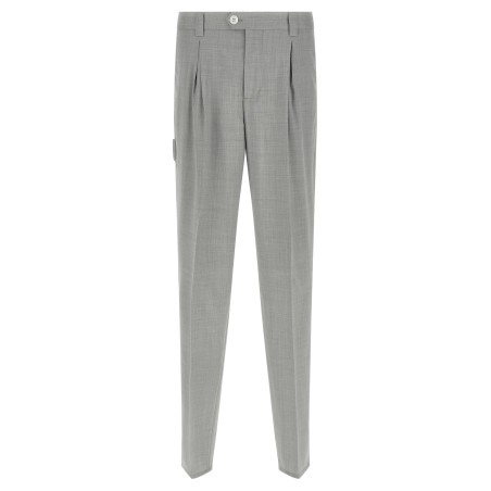 Mélange wool pants