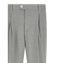 Mélange wool pants