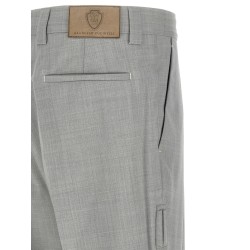Mélange wool pants