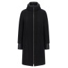 Lamé thread and wool coat