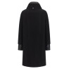 Lamé thread and wool coat