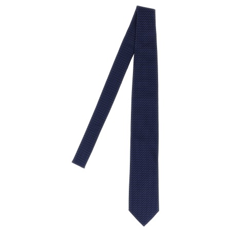 Patterned silk tie