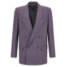 Double-breasted wool blazer