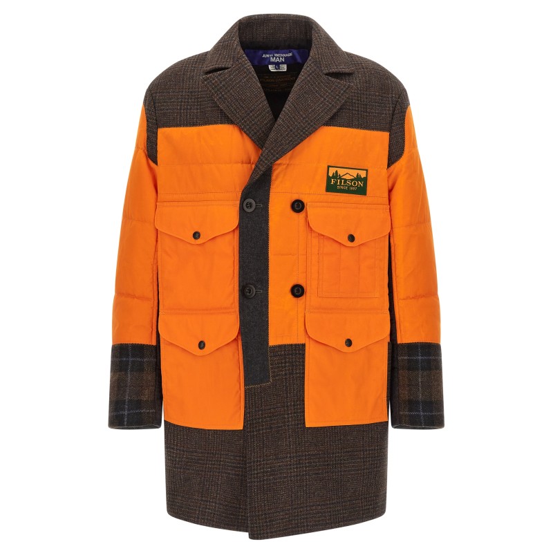 Filson x Junya Watanabe patchwork coat