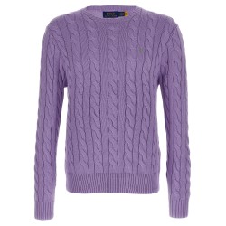 Cotton braided sweater