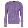 Cotton braided sweater