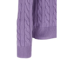 Cotton braided sweater