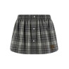 Check flannel skirt