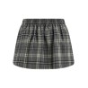 Check flannel skirt