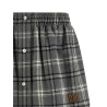 Check flannel skirt