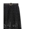 'Black And Gold Chiffon Lace Maxi' skirt
