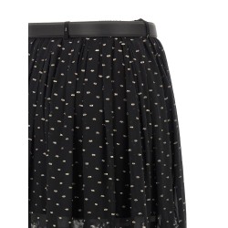 'Black And Gold Chiffon Lace Maxi' skirt
