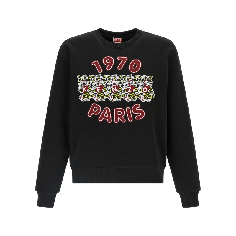 'Wild Tiger Embroidered' sweatshirt