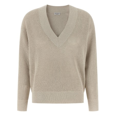 Openwork sweater