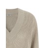 Openwork sweater