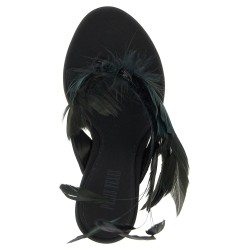'Lidia Feather Thong' mules