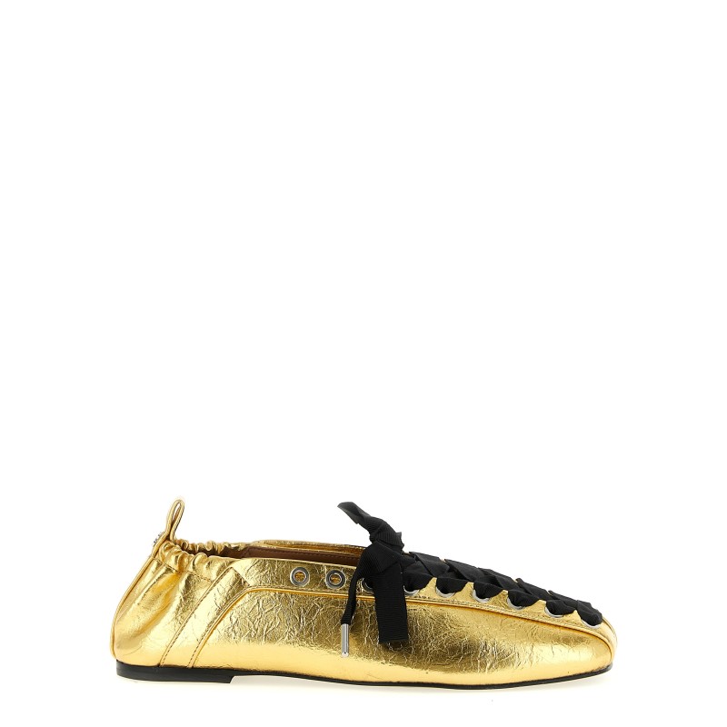 'Lace-Up' ballet flats