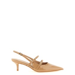 Patent leather slingback